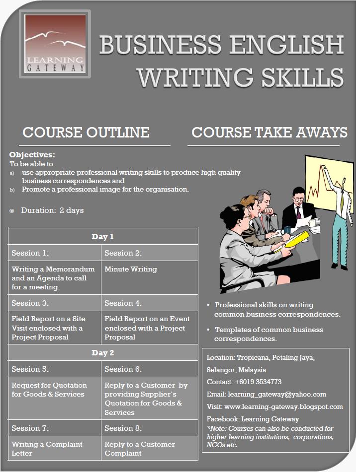 english business writing courses